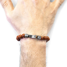 Load image into Gallery viewer, Red Jasper Outrigger Silver & Stone Bracelet