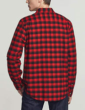 Load image into Gallery viewer, CQR Men&#39;s All Cotton Flannel Shirt, Long Sleeve Casual Button Up Plaid Shirt, Brushed Soft Outdoor Shirts, Plaid Flannel(hof001) - Red Buffalo, X-Small