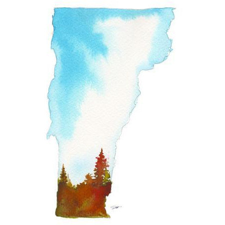 Vermont State Watercolor