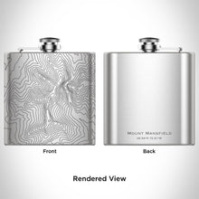 Load image into Gallery viewer, Mount Mansfield - Vermont Map Hip Flask