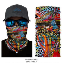 Load image into Gallery viewer, High Elastic Fishing Face Mask Outdoors Tube Bandana Fisher Neck Gaiter Trout Carp Sunscreen Headband Fishing Face Shield Masks