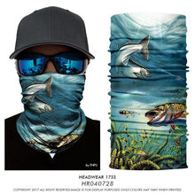 Load image into Gallery viewer, High Elastic Fishing Face Mask Outdoors Tube Bandana Fisher Neck Gaiter Trout Carp Sunscreen Headband Fishing Face Shield Masks
