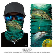 Load image into Gallery viewer, High Elastic Fishing Face Mask Outdoors Tube Bandana Fisher Neck Gaiter Trout Carp Sunscreen Headband Fishing Face Shield Masks