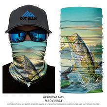 Load image into Gallery viewer, High Elastic Fishing Face Mask Outdoors Tube Bandana Fisher Neck Gaiter Trout Carp Sunscreen Headband Fishing Face Shield Masks