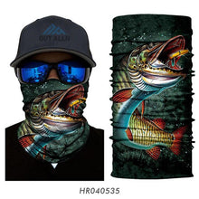 Load image into Gallery viewer, High Elastic Fishing Face Mask Outdoors Tube Bandana Fisher Neck Gaiter Trout Carp Sunscreen Headband Fishing Face Shield Masks