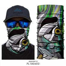 Load image into Gallery viewer, High Elastic Fishing Face Mask Outdoors Tube Bandana Fisher Neck Gaiter Trout Carp Sunscreen Headband Fishing Face Shield Masks
